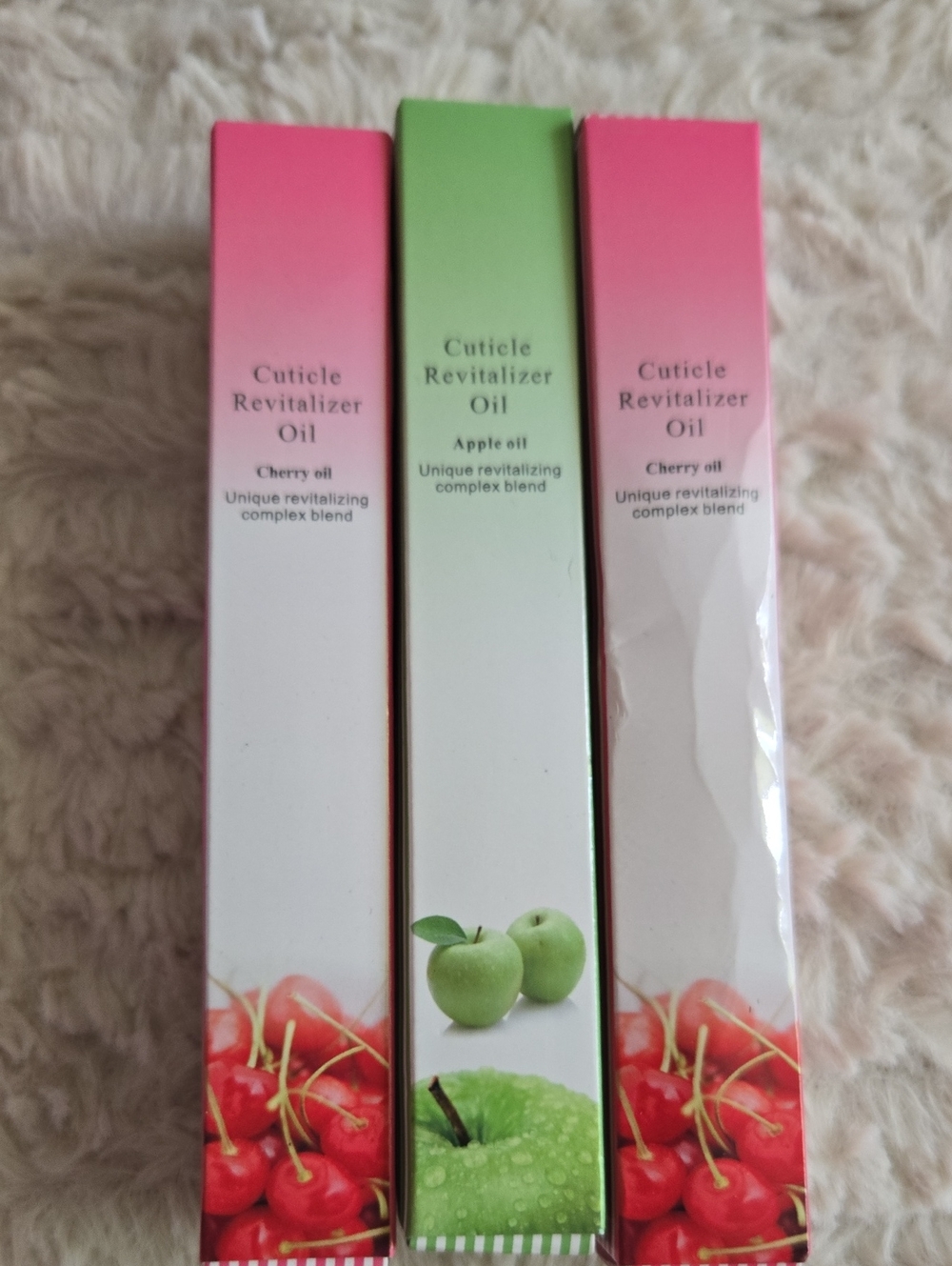 Cuticle Revitalizer Oil - Cherry & Apple (Pink, Green)